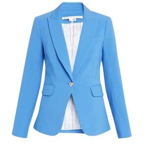 Veronica Beard Cutaway Dickey Jacket in Bluebell